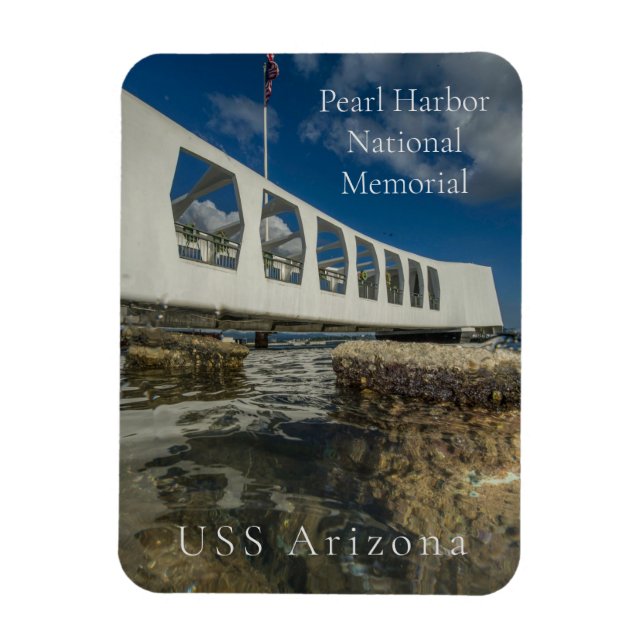 Pearl Harbour National Memorial, USA, Arizona Magnet (Vertikal)