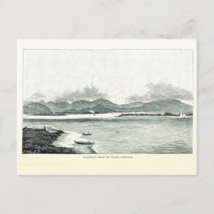 Pearl Harbour, Oahu, Hawaii 1890 vykort