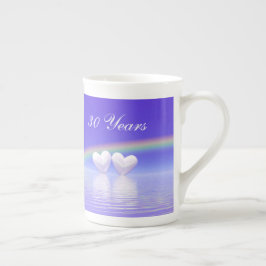 Pearl Hearts 30-årsdag Benporslin Mugg