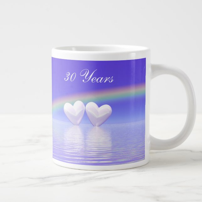 Pearl Hearts 30-årsdag Jumbo Mugg (Höger)