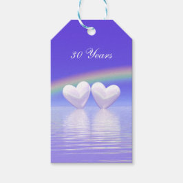 Pearl Hearts 30-årsdag Presentetikett