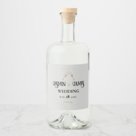 Pearl Heritage Bröllop Spritflaskor Etikett