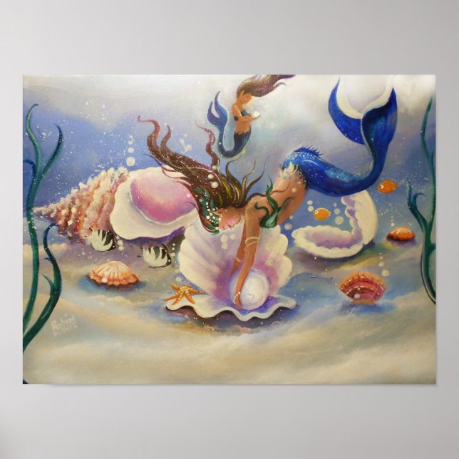 Pearl Hunters, Sjöjungfruar Poster (Framsidan)