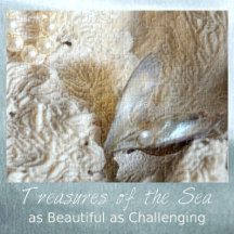 Pearl in Oyster and Natural Sea Coral Photographic