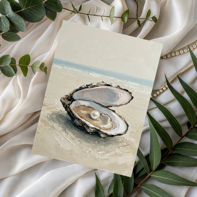 Pearl in Oyster – Coastal Tranquility Postcard Vykort (Skapare uppladdad)