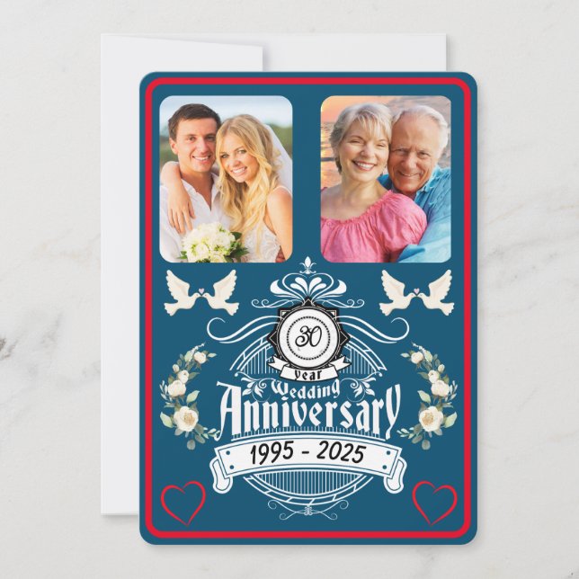 Pearl Jubilee 2 30-årsjubileum - inbjudan till fot (Framsida)