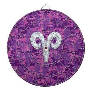 Pearl like Aries Symbol på Rosa Digital Camo Piltavla
