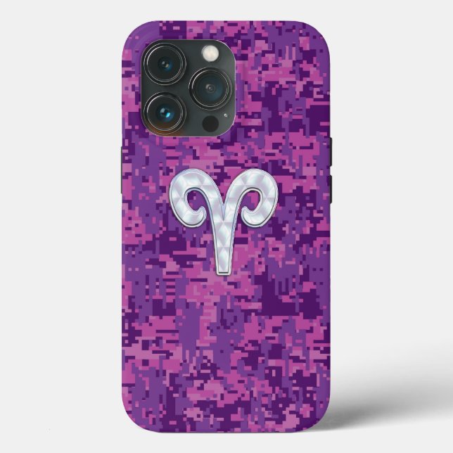 Pearl like Aries Zodiac Sign on Camo (Baksida )