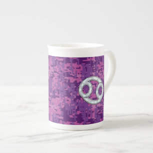 Pearl like Cancer Zodiac Symbol on Digital Camo Benporslin Mugg