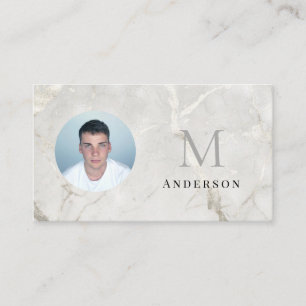 Pearl Marble Masculine-fotofyrkod Visitkort
