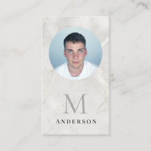Pearl Marble Masculine-fotofyrkod Visitkort