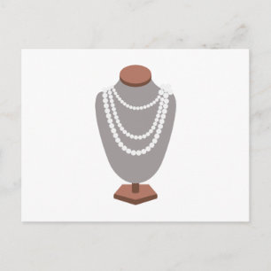 Pearl Necklace Vykort