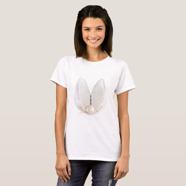 Pearl och årskal t-shirt (Hel framsida)