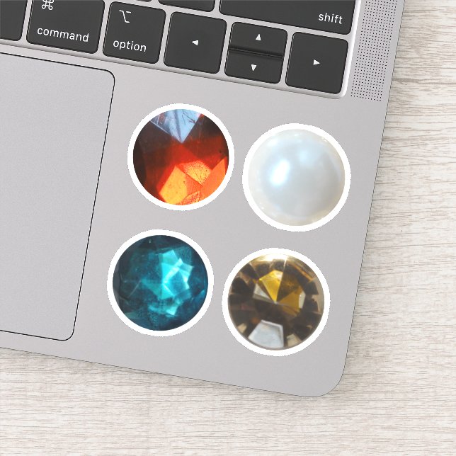 Pearl och gems klistermärken (Detalj)