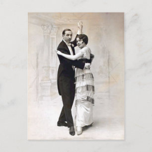 Pearl och Guy Magley Vintage Vaudeville Couple Vykort