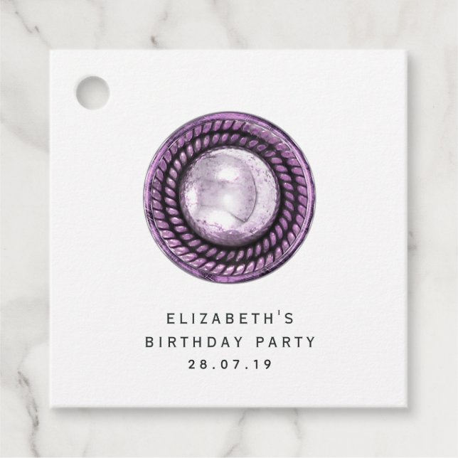 Pearl och Snöre Gåvor Etiketter (Framsida)