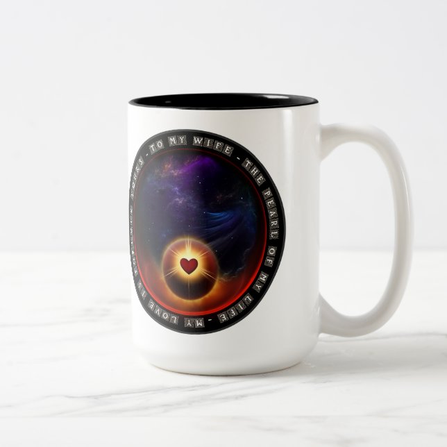 Pearl of my life Två-Tonad mugg (Höger)