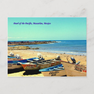 Pearl of the Pacific, Mazatlan Mexico Boats Vykort
