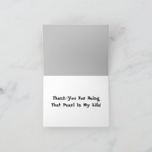 Pearl of your Ocean Tack you Card