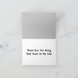 Pearl of your Ocean Tack you Card Kort