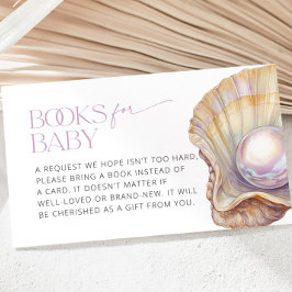 Pearl Oyster Seashell Beach Ocean Bokar för Baby Tilläggskort
