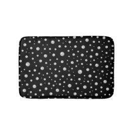 Pearl Pattern on Black Background Badrumsmatta