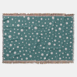 Pearl Pattern on Transformative Teal Background Filt