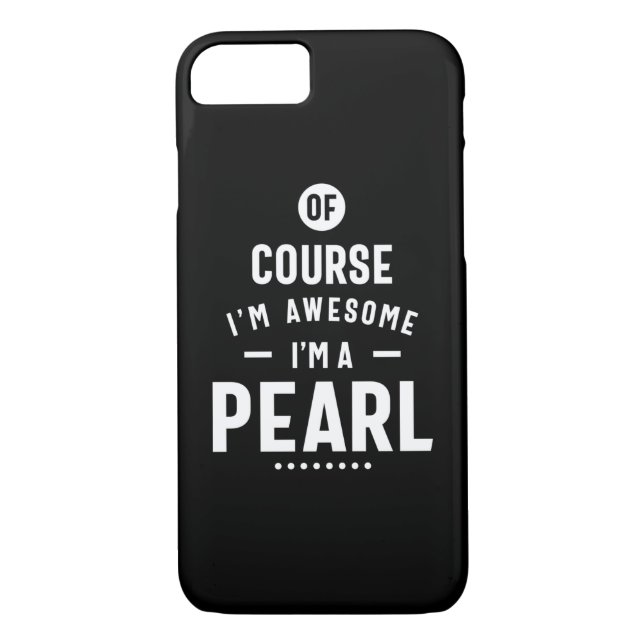 Pearl Personlig Namn Birthday Case-Mate iPhone Skal (Baksida)
