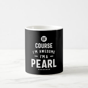 Pearl Personlig Namn Birthday Kaffemugg