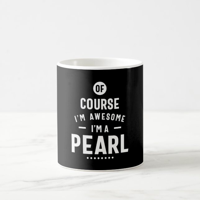 Pearl Personlig Namn Birthday Kaffemugg (Center)