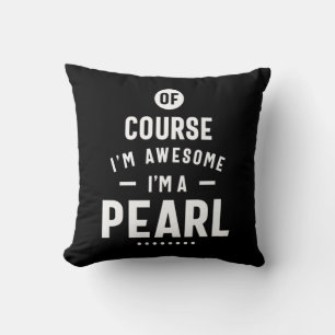 Pearl Personlig Namn Birthday Kudde