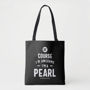 Pearl Personlig Namn Birthday Tygkasse