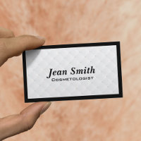 Pearl Quilt Cosmetolog Affärskort