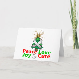 Pearl Ribbon Julafton Peace Kärlek, Joy & Cure Helgkort