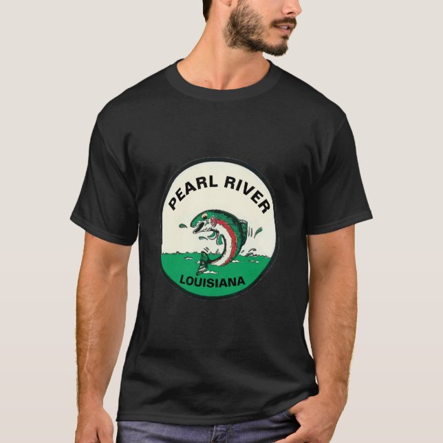 Pearl River, LA Vintage Shirt T (Framsida)