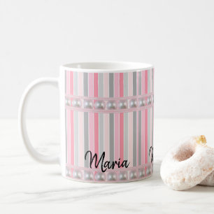 Pearl Rosa Pastel Mugg
