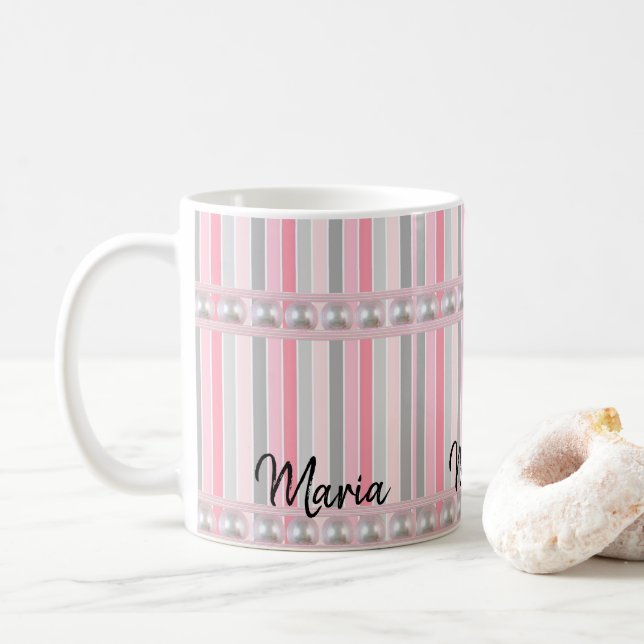 Pearl Rosa Pastel Mugg (Med munk)