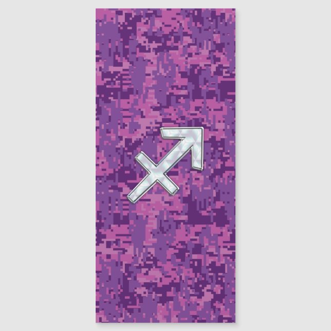 Pearl Sagittarius Zodiac Sign Fuchsia Digital Camo (Framsida)
