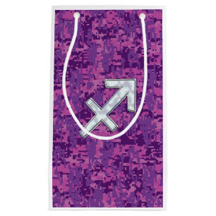 Pearl Sagittarius Zodiac Sign Fuchsia Digital Camo
