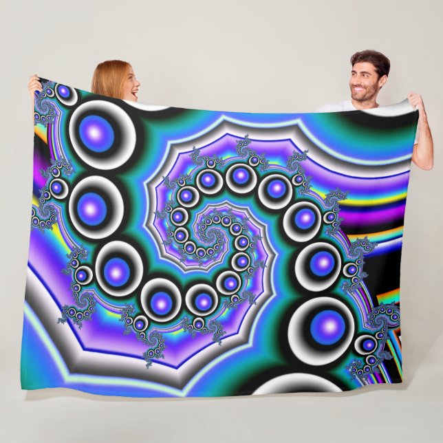 Pearl Spiral Fleece Blanket (På plats)