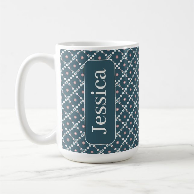 Pearl Squares Mönster Kaffemugg (Vänster)