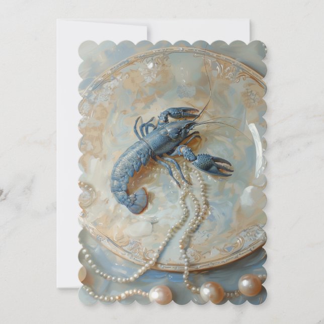 Pearl - storlek för plattinbjudan: 12,7 cm x 17,8  spara datumet (Framsida)