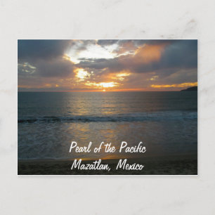 Pearl the Pacific Mazatlan Mexico Sunset Vykort