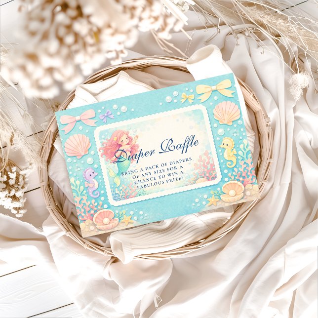 Pearl Tide Mermaid Diapper Raffle Tilläggskort (Skapare uppladdad)
