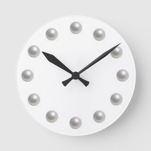 Pearl Wall Clock Rund Klocka (Framsida)