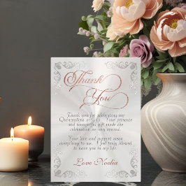 Pearl White - Vintage ram & tiara Quinceañera Tack Kort