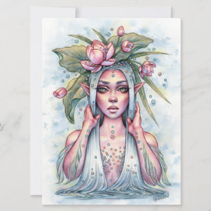 Pearla Fantasy Nymph Sjöjungfru Art Card