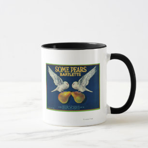 Pearlåda LabelNapa, CA för några Pears Mugg