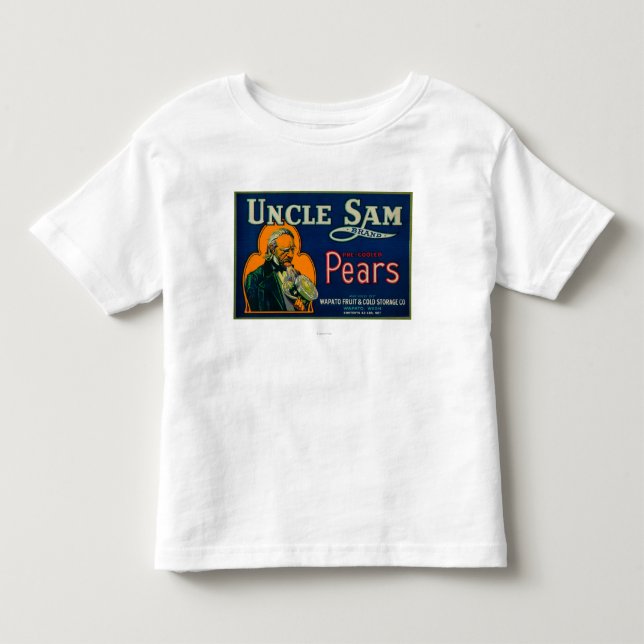 Pearlåda LabelWapato, WA för Uncle Sam Tee Shirt (Framsida)