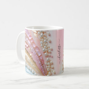 Pearlescent Pearls-Snäckor Kaffemugg